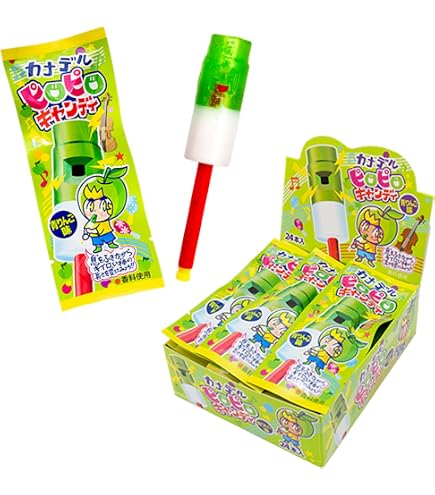 Amazon.co.jp: やおきん カナデルピロピロキャンディ 【 ぶどう味 24本